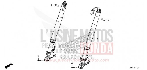 FRONT FORK (CBR1000SP) CBR1000SPN de 2022